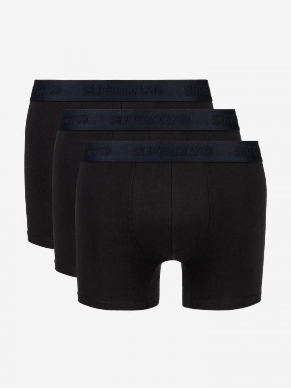 Classic Boxerky 3 ks SuperDry Černá