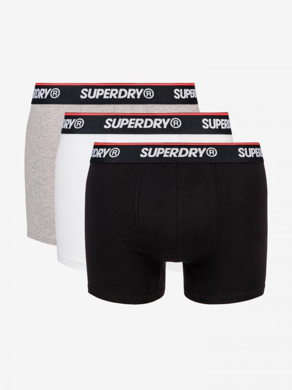Classic Boxerky 3 ks SuperDry Bílá