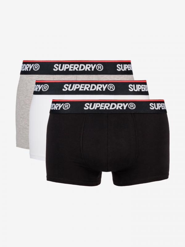 Classic Boxerky 3 ks SuperDry Bílá