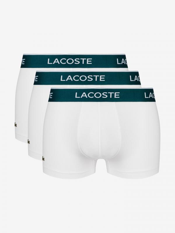 Boxerky 3 ks Lacoste Bílá