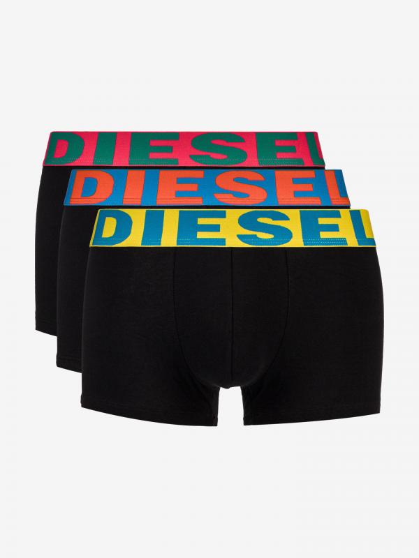 Boxerky 3 ks Diesel Černá