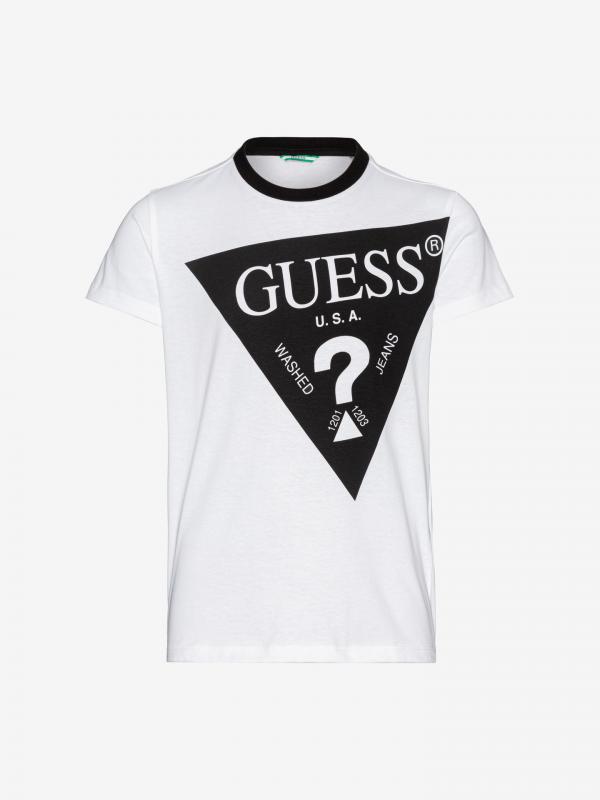 Triko dětské Guess Bílá