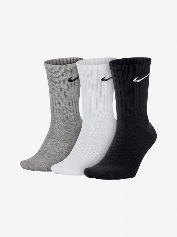 Ponožky 3 páry Nike Bílá
