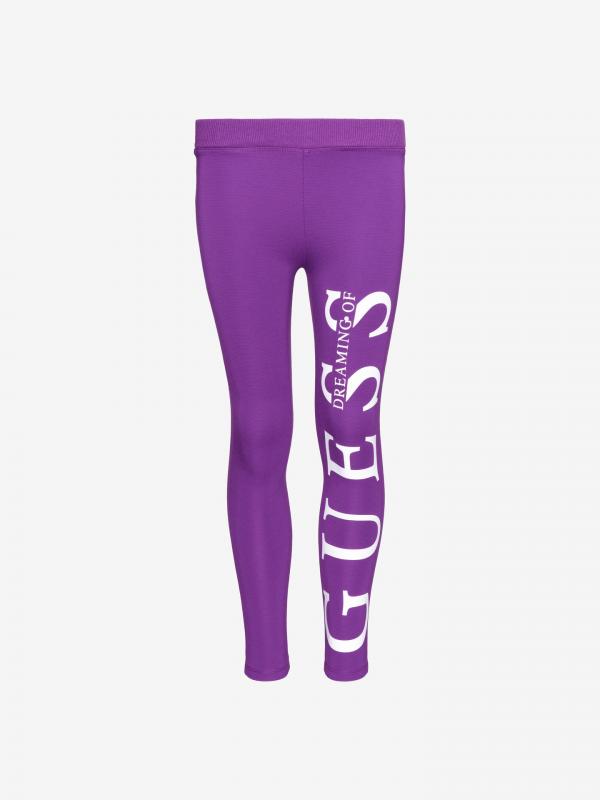 Legíny dětské Guess Fialová