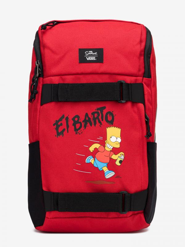 The Simpsons Obstacle Skatepack Batoh Vans Červená