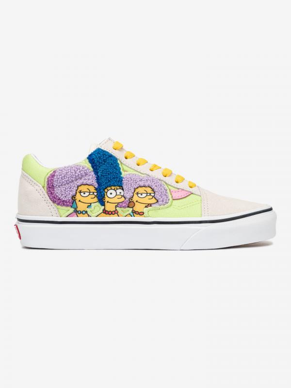 The Simpsons The Bouviers Old Skool Tenisky Vans Béžová
