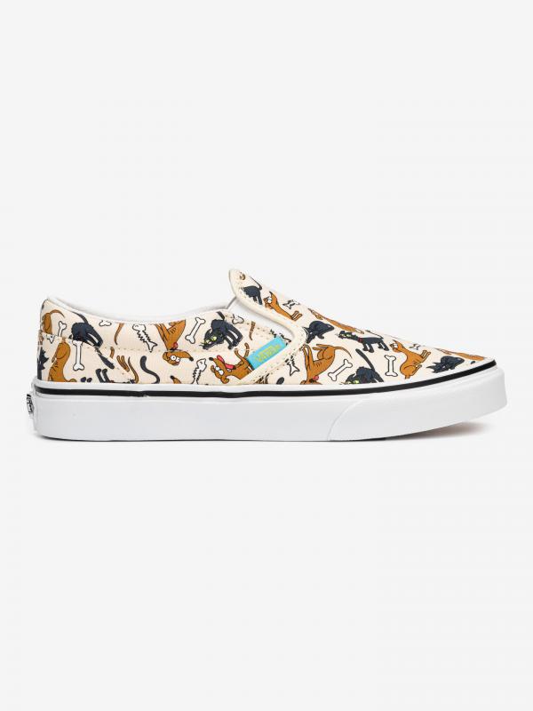 The Simpsons Family Pets Classic Slip On dětské Vans Béžová