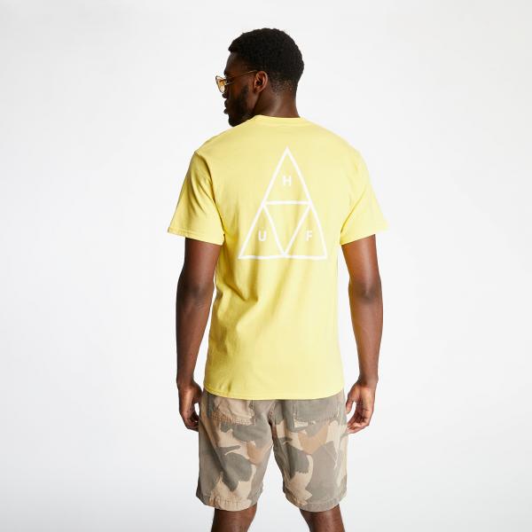 HUF Essentials Triple Triangle Tee Yellow