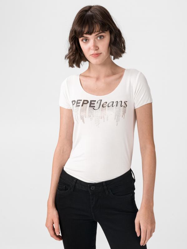 Abbey Triko Pepe Jeans Béžová