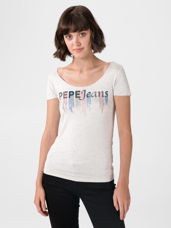 Abbey Triko Pepe Jeans Šedá