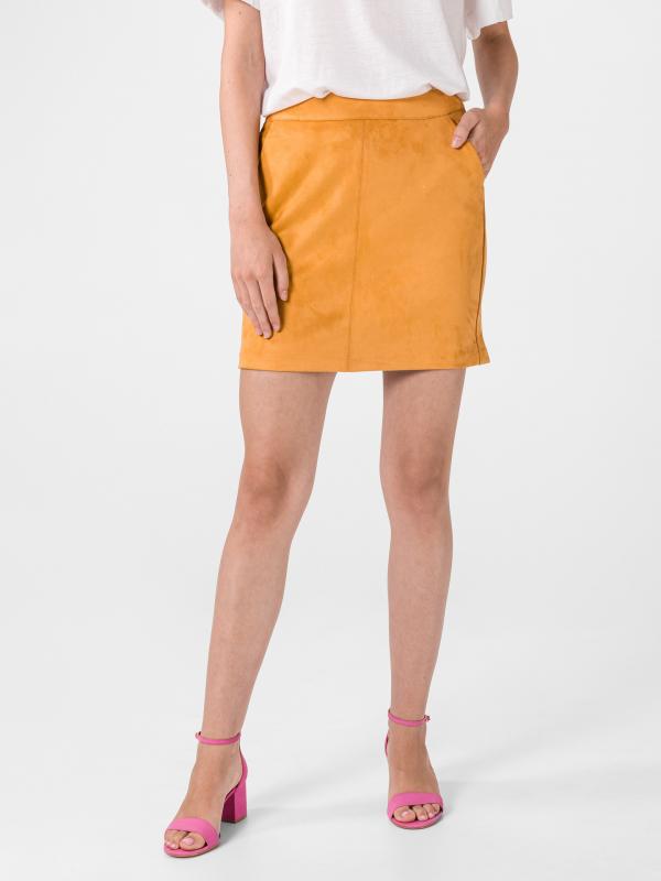 Donnadina Sukně Vero Moda Žlutá