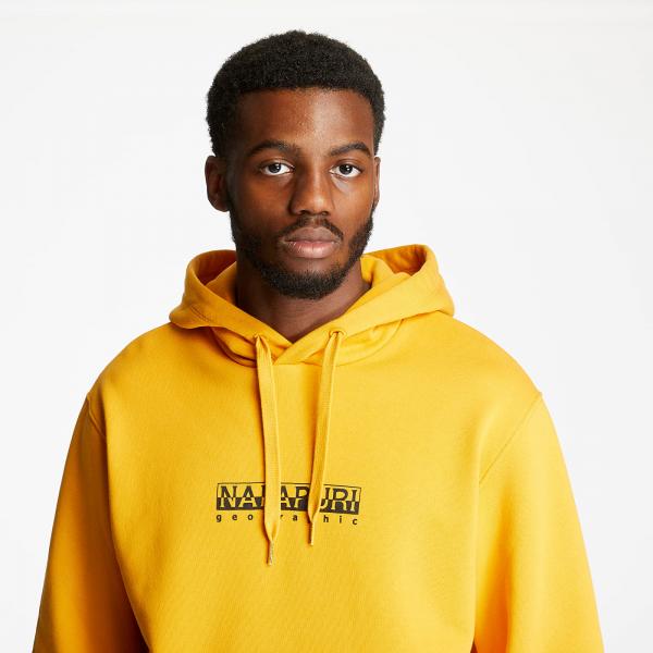 NAPAPIJRI Box Hoodie Yellow Solar