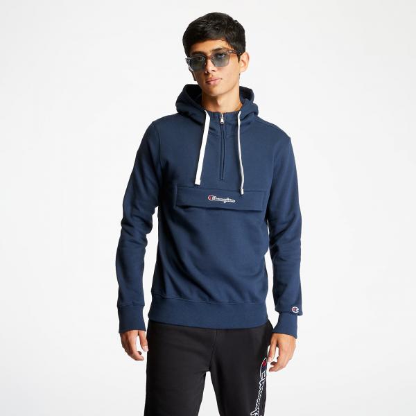 Champion Half Zip-Up Hoodie Dark Blue