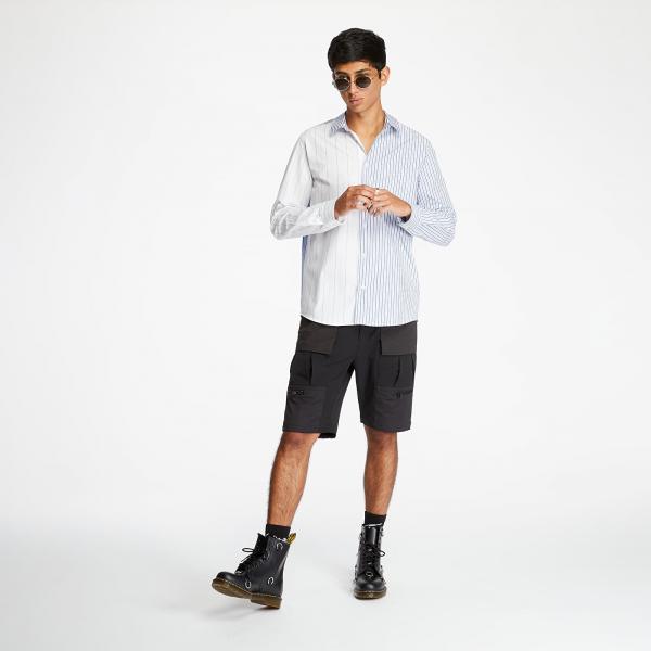 WOOD WOOD Timothy Shirt White Stripes