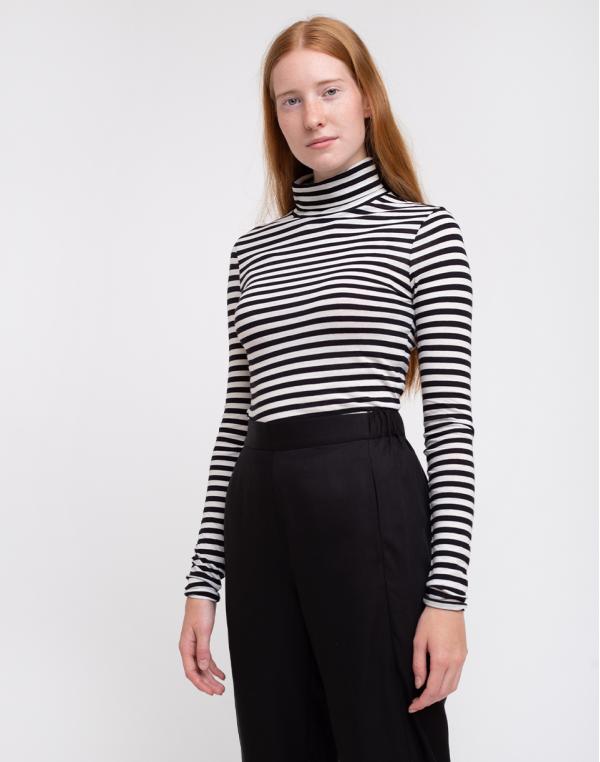 Armedangels Malenaa Stripes Black/Sandshell XS