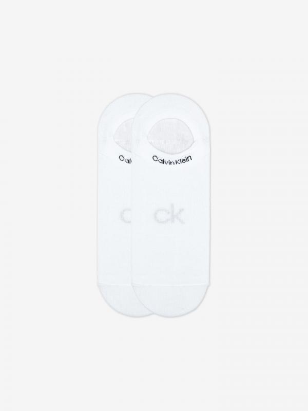 Ponožky 2 páry Calvin Klein Bílá