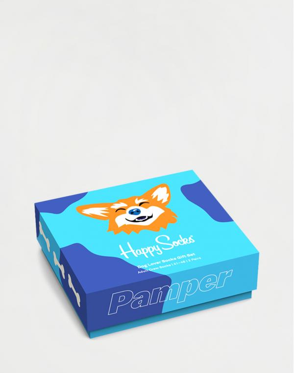 Happy Socks 2-Pack Dog Lover Gift Set XDOG02-9501 41-46