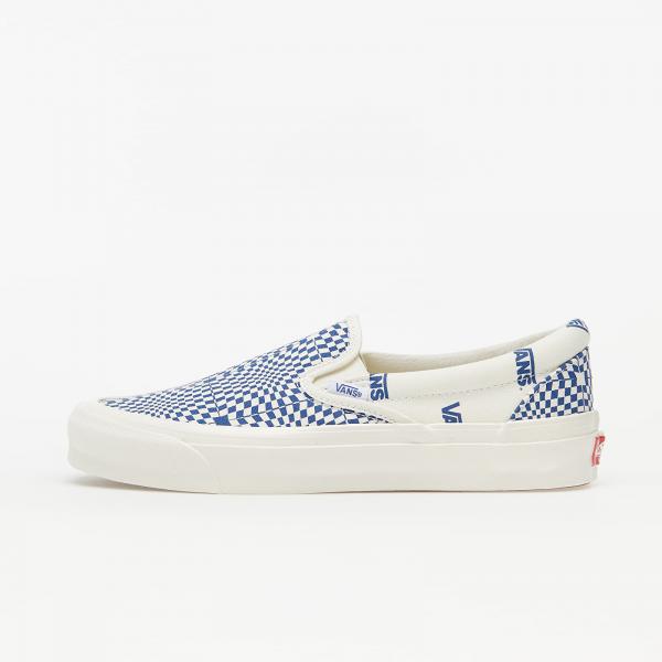 Vans OG Classic Slip-On (Canvas) Optical Checkerboard Blue/ Marshmallow