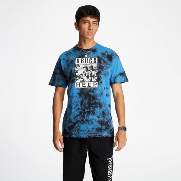 PLEASURES Drugs Help Tee Blue/ Black