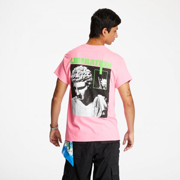 PLEASURES Liberation Tee Hot Pink