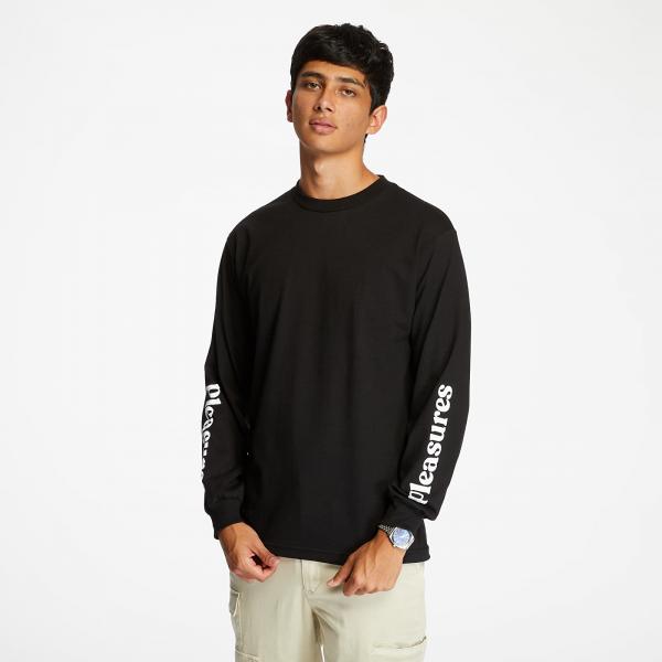 PLEASURES Touch Long Sleeve Tee Black