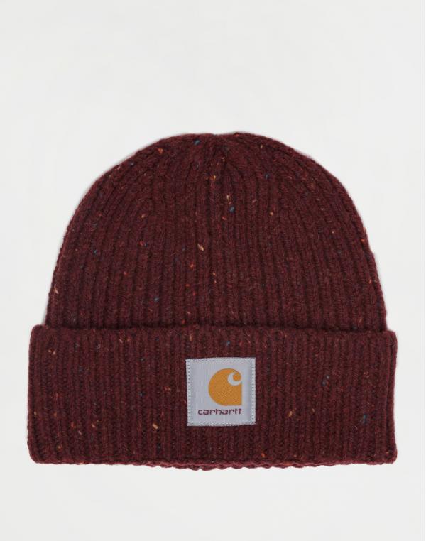 Carhartt WIP Anglistic Beanie Bordeaux Heather