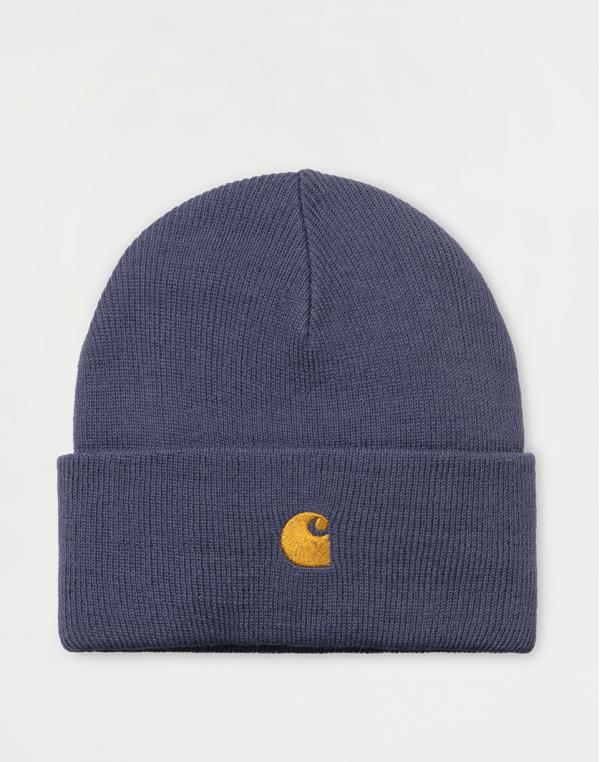 Carhartt WIP Chase Beanie Cold Viola / Gold