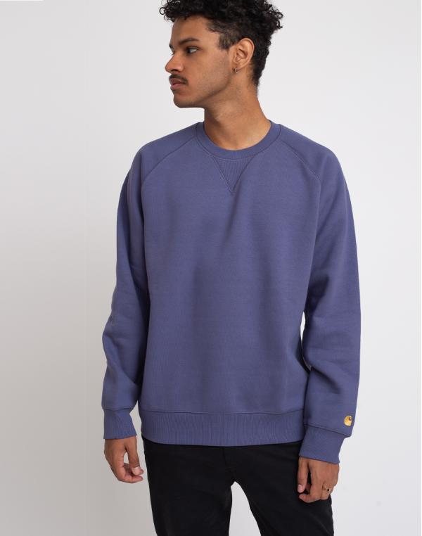 Carhartt WIP Chase Sweat Cold Viola/Gold L