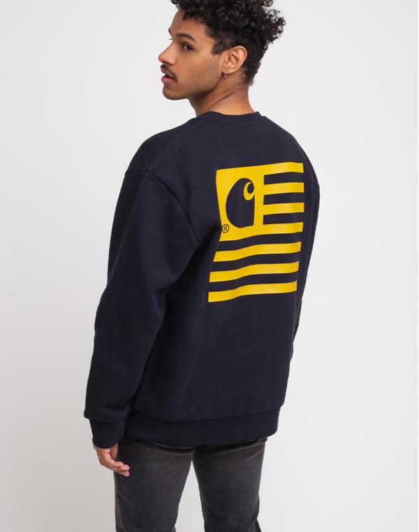 Carhartt WIP State Sweat Dark Navy/Colza L