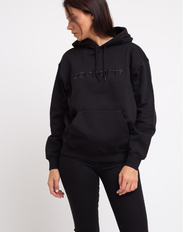 Carhartt WIP W' Hooded Carhartt Sweat Black/Black M