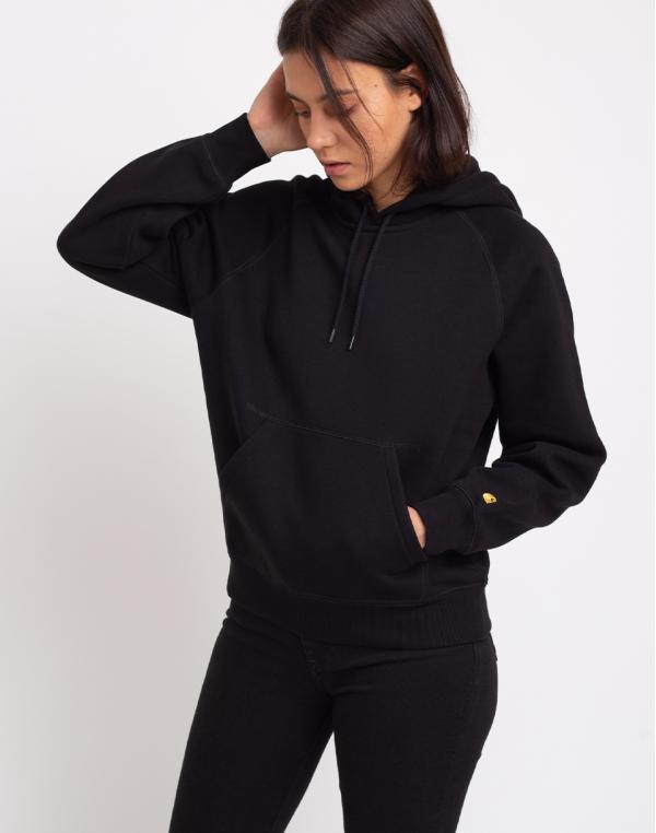 Carhartt WIP W' Hooded Chase Sweat Black/Gold L