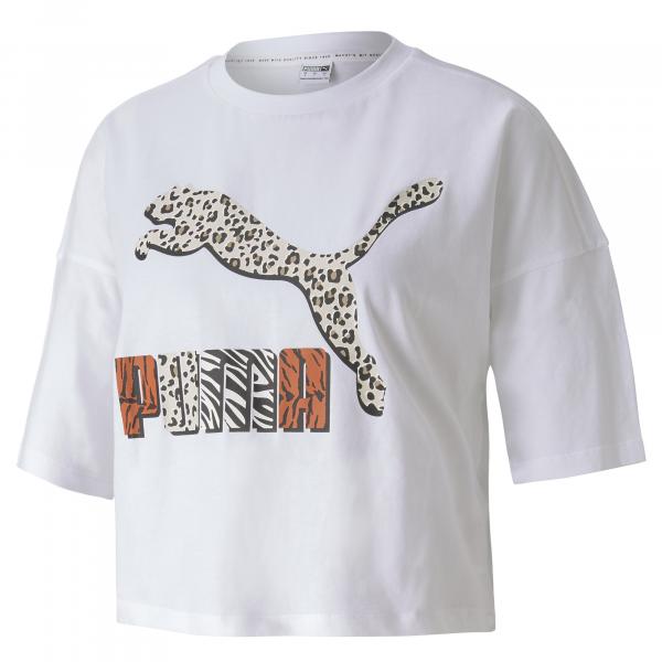Puma Classics Loose Fit Tee Puma White-animal