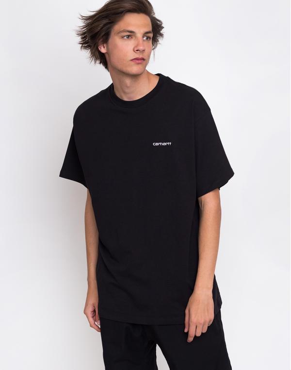Carhartt WIP Script Embroidery T-Shirt Black/White L