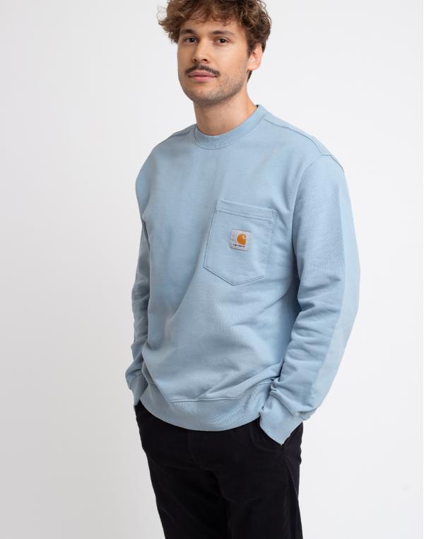Carhartt WIP Pocket Sweat Frosted Blue L