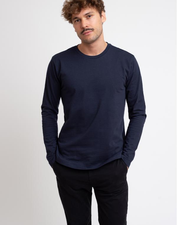 Knowledge Cotton Walnut Heavy Long Sleeve 1001 Total Eclipse S