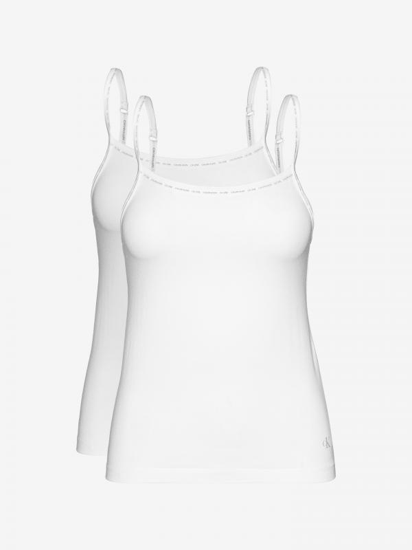 Spodní tílko 2 ks Calvin Klein Bílá
