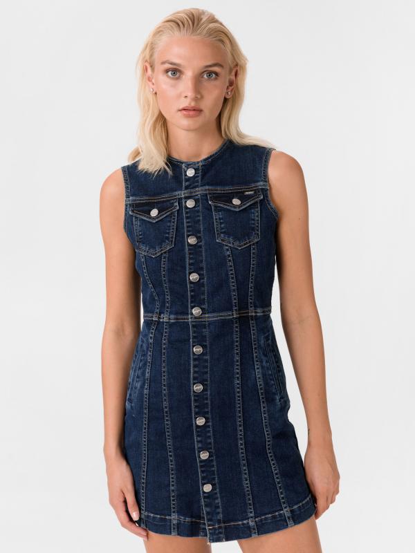 Šaty Pepe Jeans Modrá
