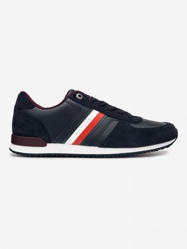 Iconic Mix Runner Tenisky Tommy Hilfiger Modrá