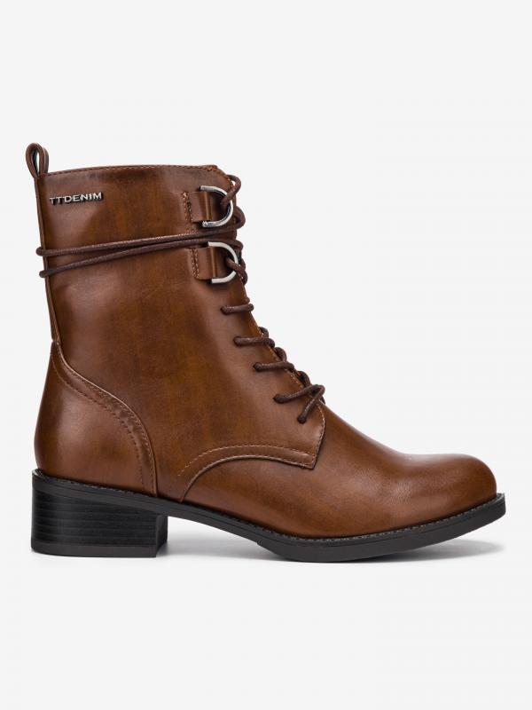 Kotníková obuv Tom Tailor Denim Hnědá
