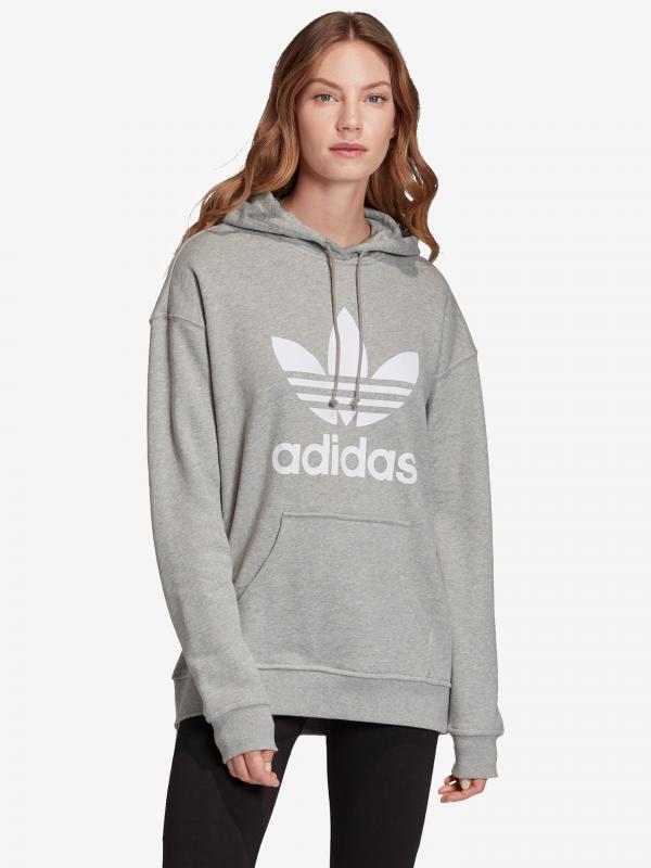 Trefoil Mikina adidas Originals Šedá