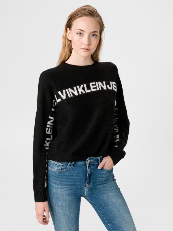 Logo Banana Svetr Calvin Klein Černá