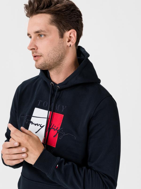 Mikina Tommy Hilfiger Modrá