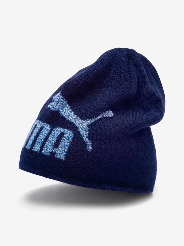Čepice Puma Ess Logo Beanie Modrá