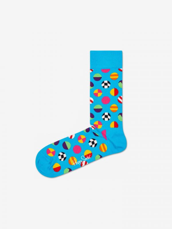 Clashing Dot Ponožky Happy Socks Modrá