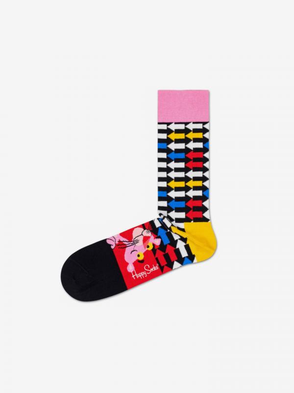 Pink Panther Jet Pink Ponožky Happy Socks Barevná