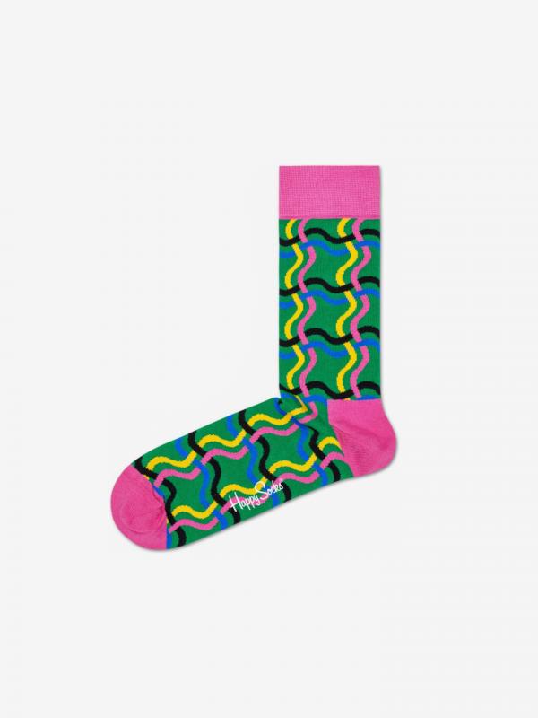 Squiggly Ponožky Happy Socks Zelená