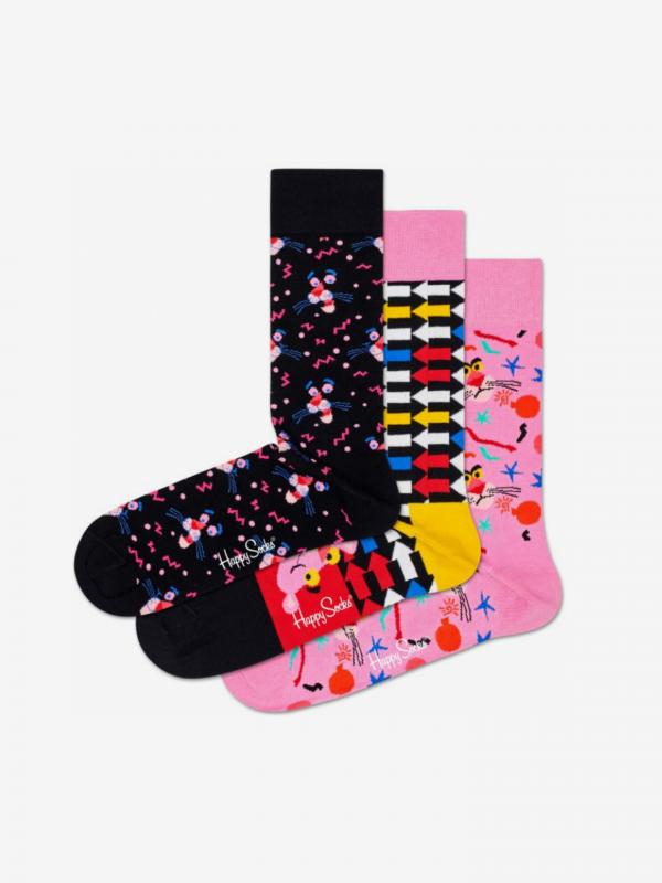 Pink Panther Ponožky 3 páry Happy Socks Růžová