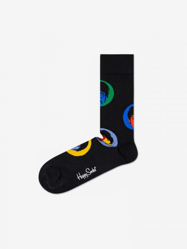 Beatles Bright Spot Ponožky Happy Socks Černá