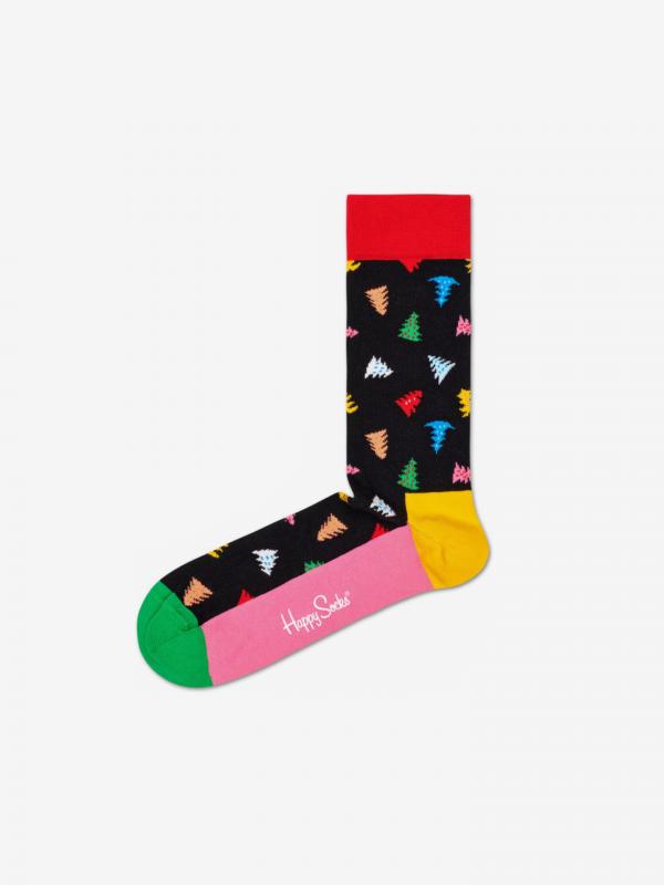 Trees And Trees Ponožky Happy Socks Černá