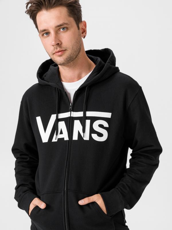 Classic Zip Mikina Vans Černá
